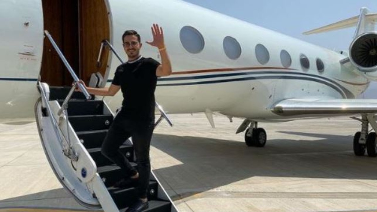 Leviev lived a lavish lifestyle with private jets and driving fast cars. Picture: Instagram.