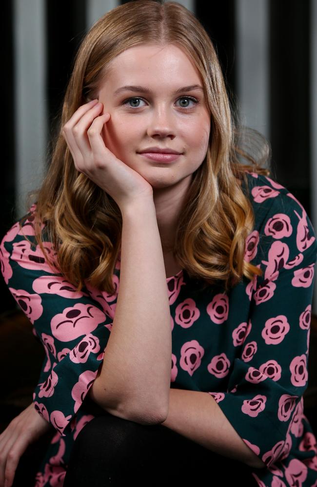 From A-list to exams, young Aussie actor Angourie Rice is unphased by celebrities ... most of the time. Picture: News Corp Australia