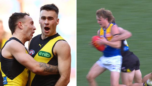 Tom Brown's game-saving tackle helped Richmond secure the win.