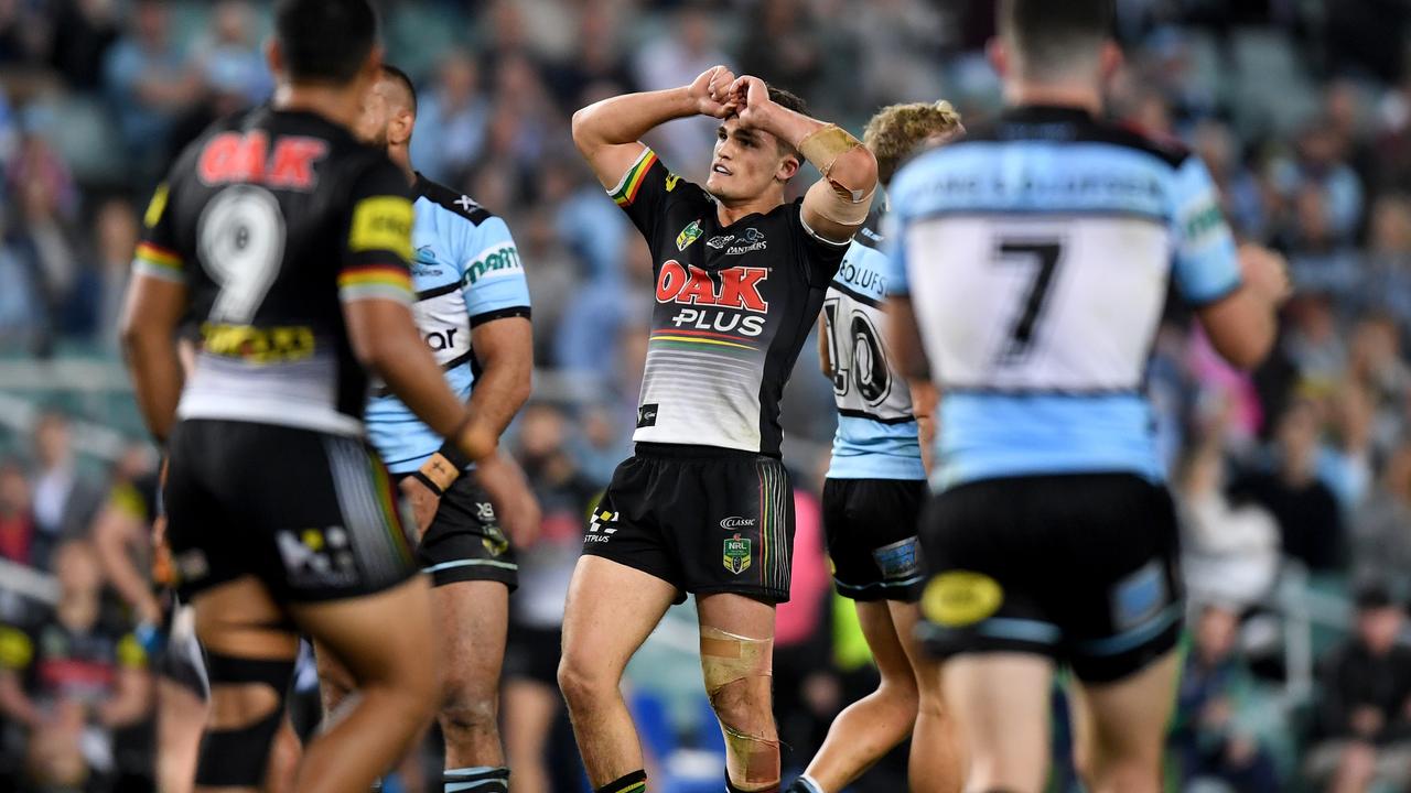 A missed field goal in the 2018 finals haunted Cleary for a long time. Picture: AAP Image/Dan Himbrechts