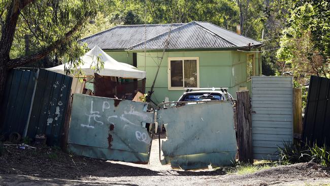 The sprawling mess of the hoarder home at Single Ridge Rd in The Slopes. Picture: Sam Ruttyn