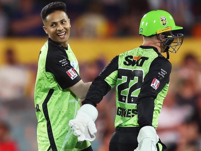 Tanveer Sangha starred against Brisbane Heat. Picture: Matt King/Getty Images