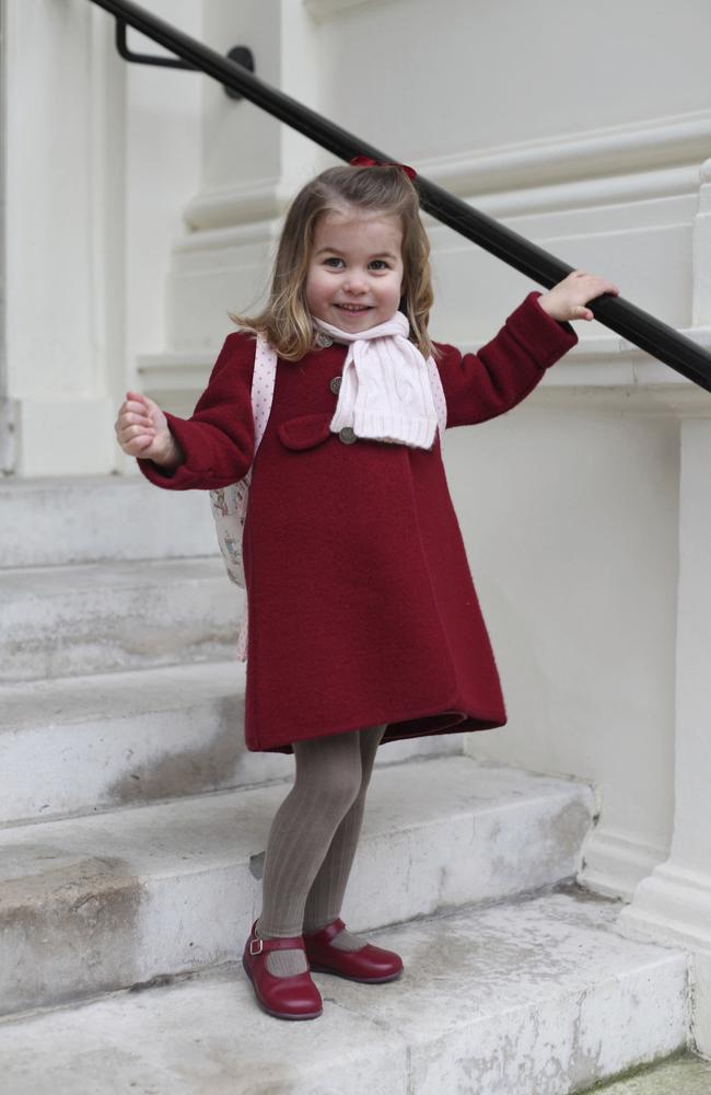 Princess Charlotte was photographed by her mum, Catherine. Picture: Duchess of Cambridge via AP