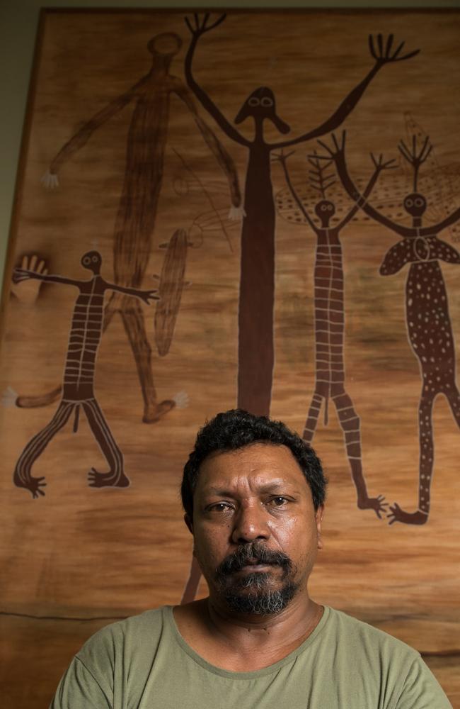 Harold Ludwick, Bulgun Warra man, at the National Museum in Cooktown. Picture: Marc McCormack