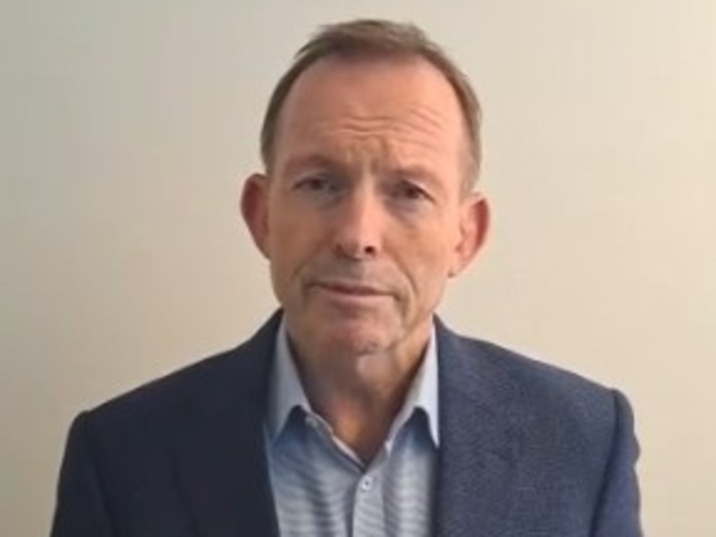 Tony Abbott pleads with Liberals to stand by Katherine Deves in a video sent to members.