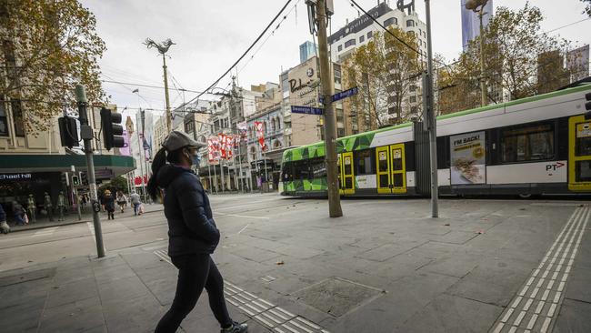 Melbourne’s CBD has been hard hit by shutdowns. Picture: NCA NewsWire / Wayne Taylor