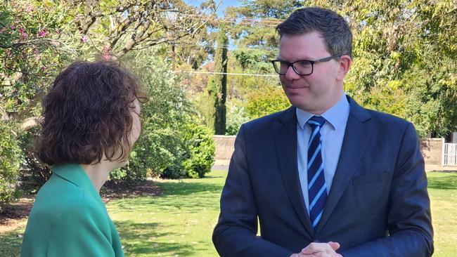 SA Health Chief Executive Robyn Lawrence and Minister for Health and Wellbeing Chris Picton addressed the data breach of a third party mobile platform at a press conference on Saturday.