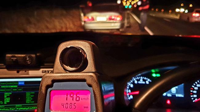 Police caught this speeding driver at more than 100km/h over the speed limit in the northern suburbs. Picture: SA Police
