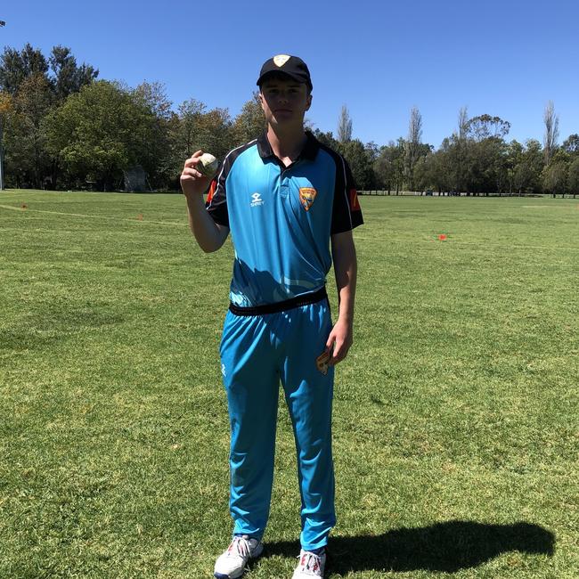 Ted Waterman had one of the best individual bowling displays of the tournament. Photo: Country Cricket NSW