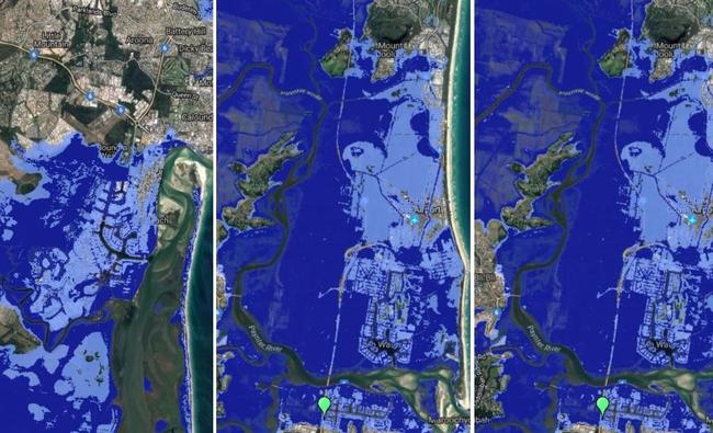 AT RISK: New modelling reveals more Coast homes than ever are at risk of rising sea levels.