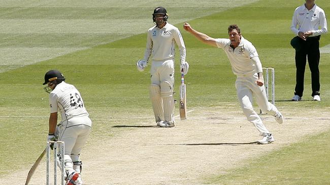 Australian paceman James Pattinson was a handful on the MCG pitch. Picture: Getty Images