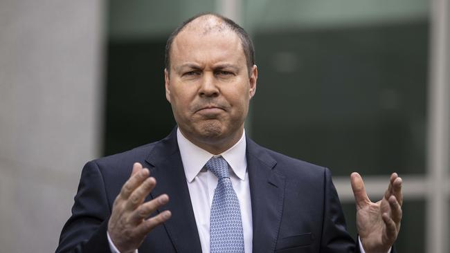 Treasurer Josh Frydenberg has confirmed the government will abandon its pursuit of a budget surplus. Picture: NCA NewsWire / Gary Ramage