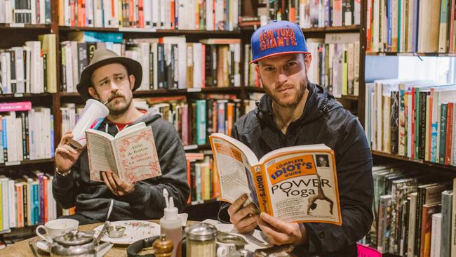 Actors Christiaan Van Vuuren, left, and Nick Boshier from Bondi Hipsters. Picture: Supplied