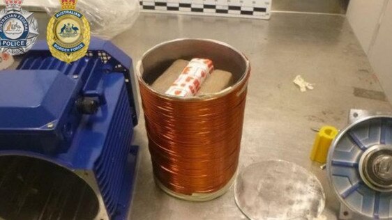 Australian Border Force has seized 24kg of cocaine smuggled in water pumps. Picture: Australian Federal Police