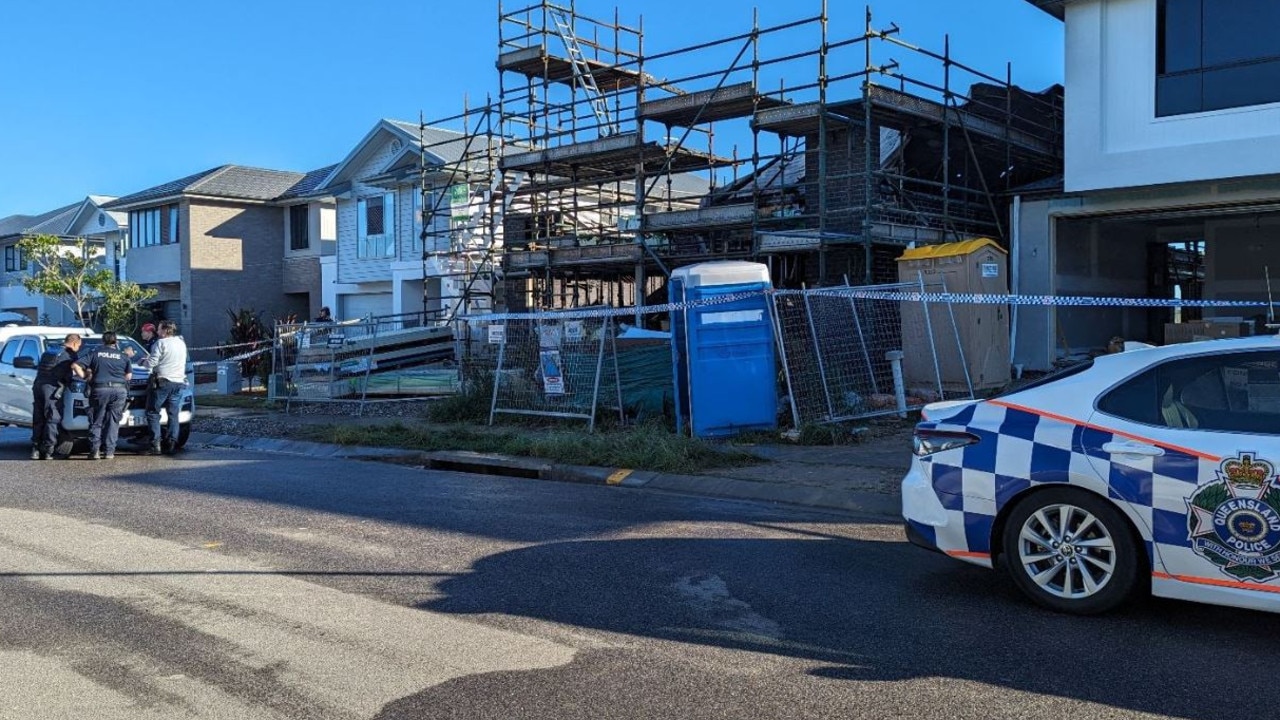 Emergency services at the scene on Tuesday morning. Picture: Kate Stephenson