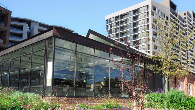 The Paper Mill site today, where a residential development has been built along with a dining precinct.