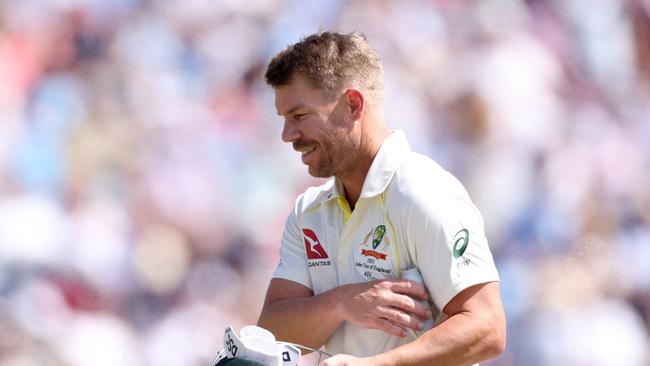 Stuart Broad has now dismissed David Warner a stunning 17 times in Test cricket. Picture: Getty