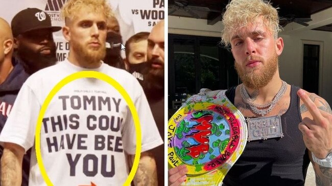 Jake Paul was his classic showman self ahead of his fight with Tyron Woodley.