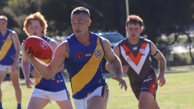 Aidan Coakley in action for Tailem Bend. Picture: Tailem Bend Football Club