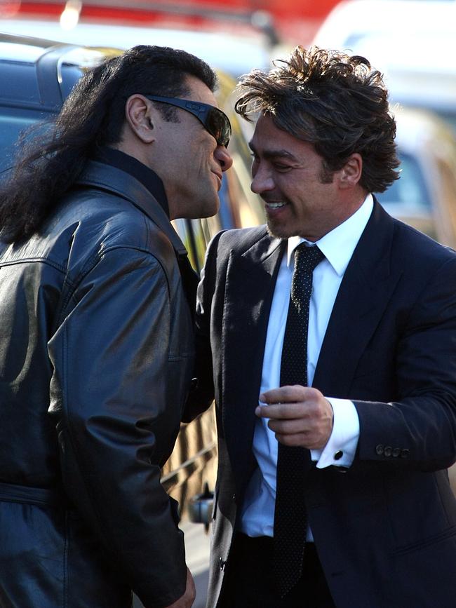 Tongan Sam greets John Ibrahim.