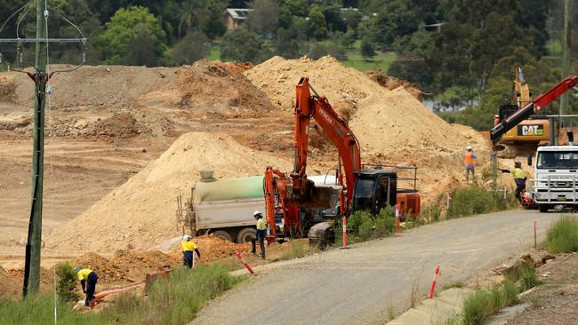 Work has already begun for the entry road for the new Macksville Hospital. Picture: Nathan Edwards