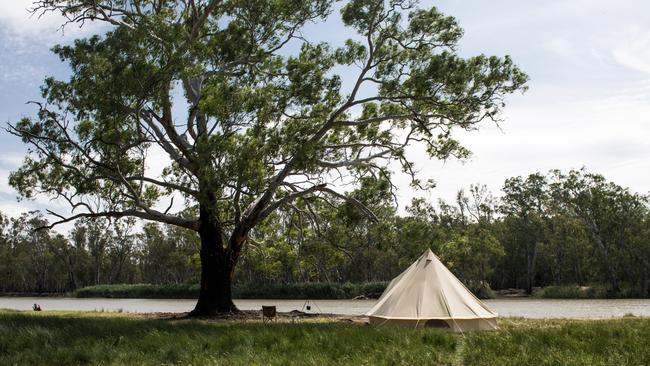 Camping in the Barmah National Park. Picture: Supplied