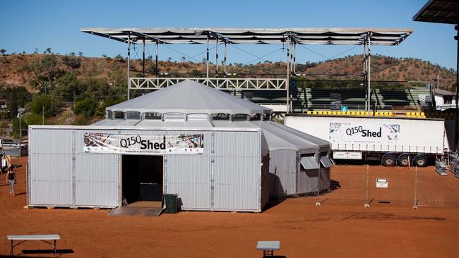 The Q150 Shed will stop at The Strand from June 18 to 20, filled with displays, music and dancing to celebrate Queensland's 150th birthday. the Shed in Mount Isa.