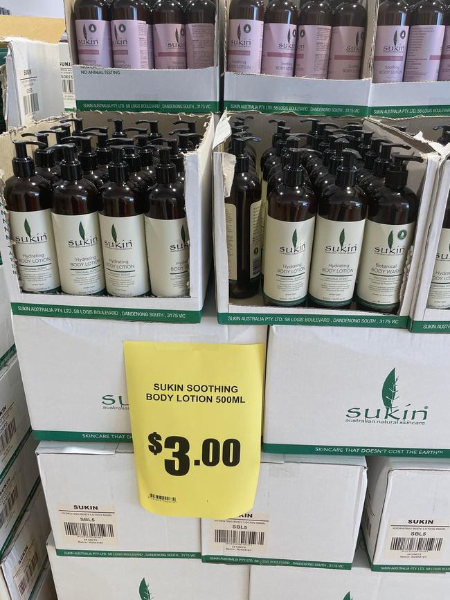 There’s also a number of Sukin skincare products.