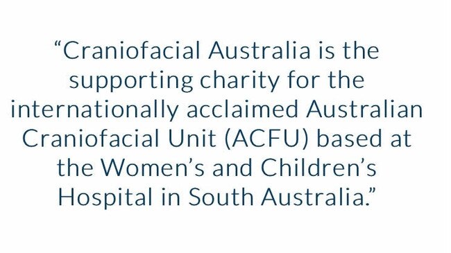 Until Craniofacial Australia updated its website last week, the site displayed this statement regarding its relationship with the Australian Craniofacial Unit.