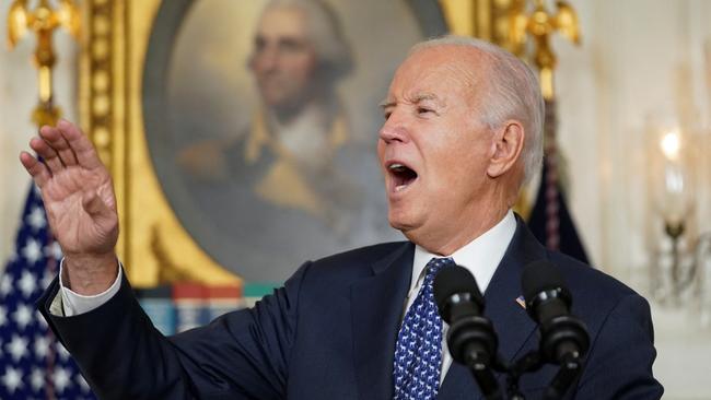 President Joe Biden speaks at the White House in response to special counsel Robert Hur’s findings. Picture: Reuters