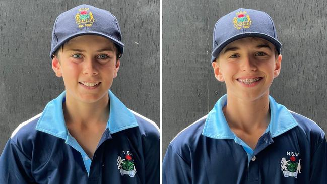 (L-R) Henry Galland and Jack Palmer pictured at Cricket Central, Sydney Olympic Park, 29 November, 2024. Picture: Jason Hosken – NewsLocal