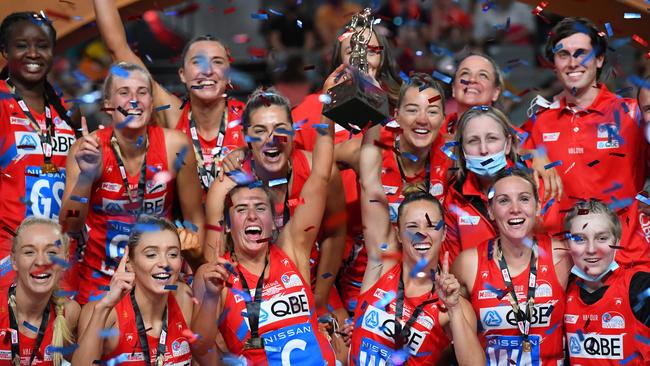 The premiership-winning Swifts will open their season against the Giants on March 26. Picture: Getty Images