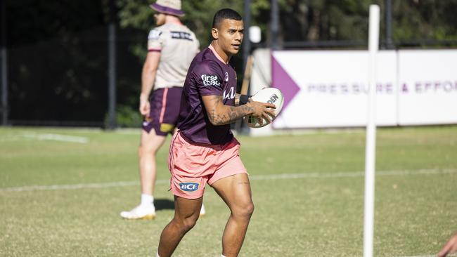 Tristan Sailor had a dream debut for the Broncos. Picture: Brisbane Broncos