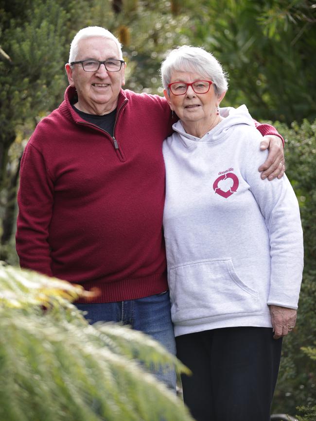 Bruce and Yvonne Mackintosh’s daughter Nicole became a tissue donor after the Ballarat couple said ‘yes’ to donation. Picture: David Caird