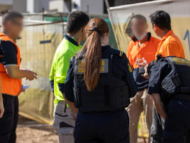 Officers visited 26 North-West Sydney construction sites as part of ‘Operation Hammer’.