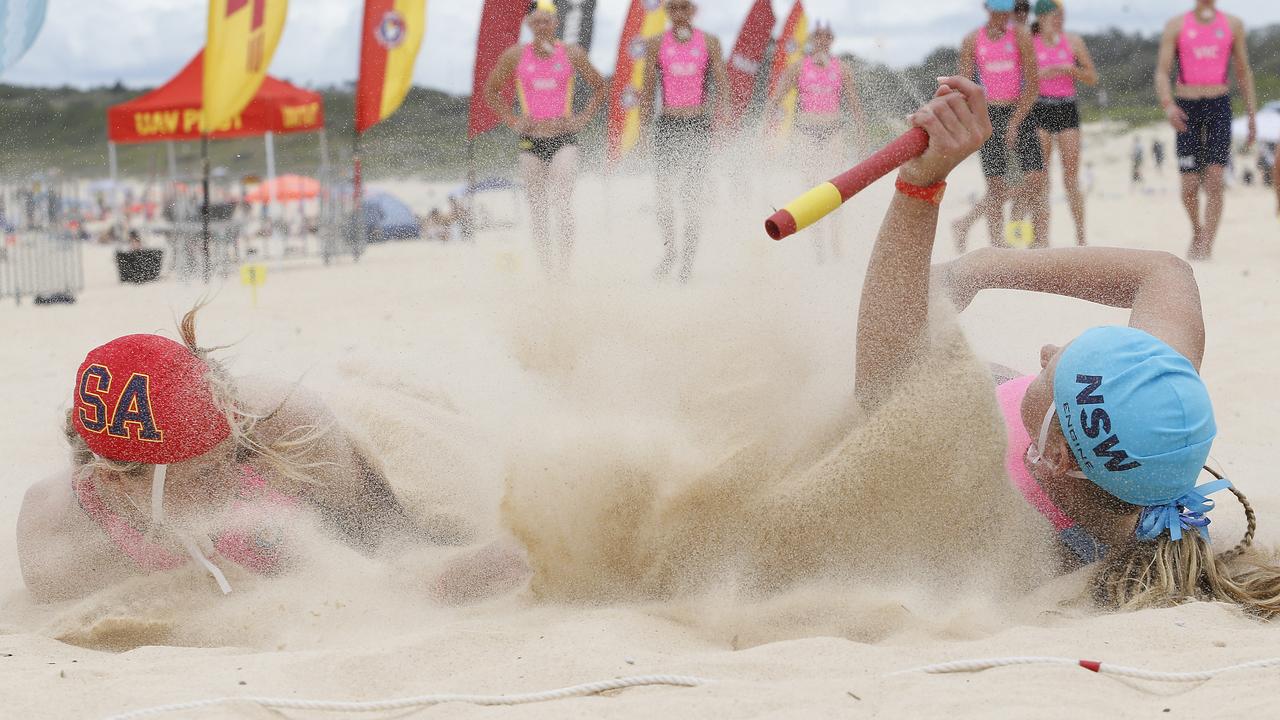 Kaitlyn Williams from NSW in action. She is one of the young guns to watch on the sand. Picture; John Appleyard