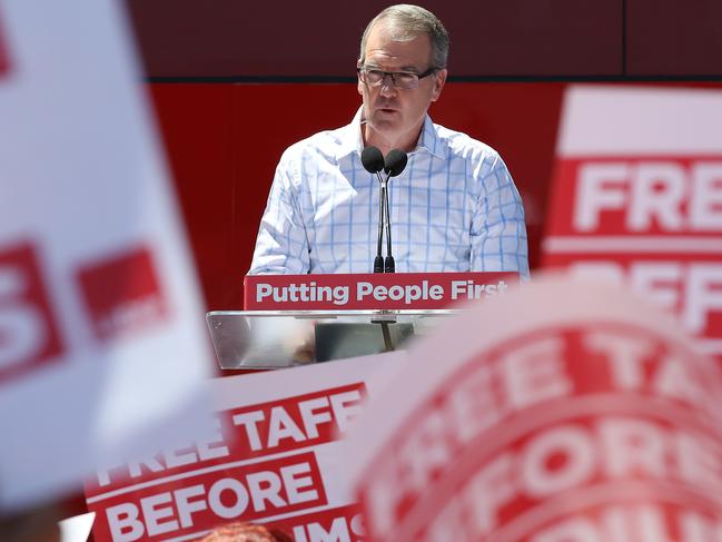 NSW Labor Leader Michael Daley at the NSW Labor Volunteer Launch in Kings Langley today. Picture: David Swift.