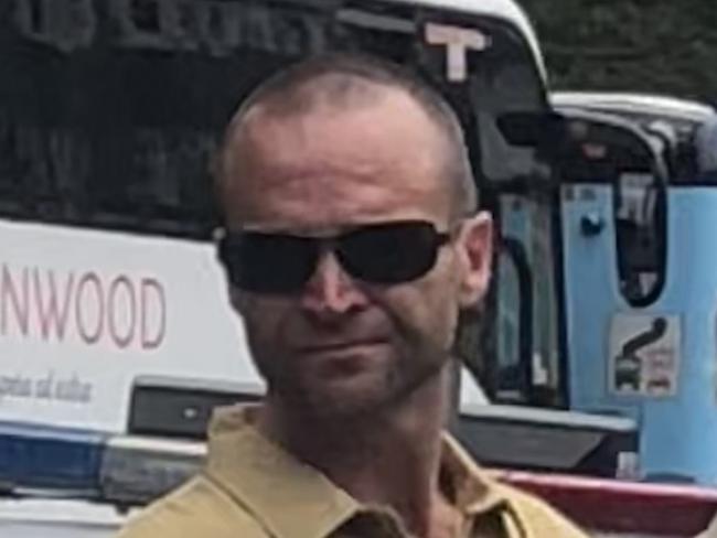 Raphael Van Aalst (left), 43, of Waterloo, outside Manly Local Court on Thursday, February 8, 2024, where he was sentenced for leading police on a pursuit on Sydney's lower north shore.