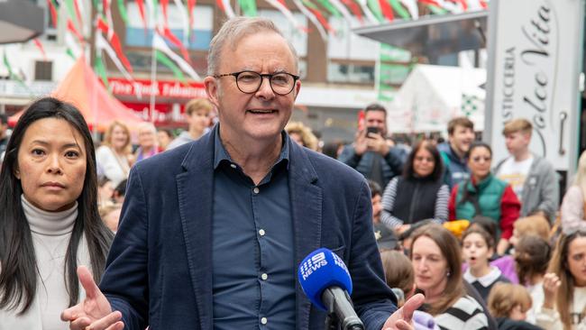 Anthony Albanese at Five Docks Ferragosto Italian Festival.