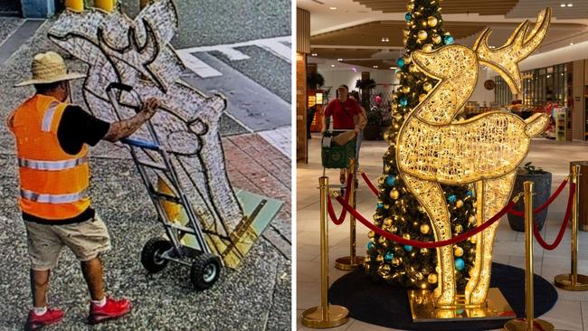 Police would like to speak to this man about the alleged theft of a large light-up reindeer from Runaway Bay Shopping Centre on Sunday, December 10.