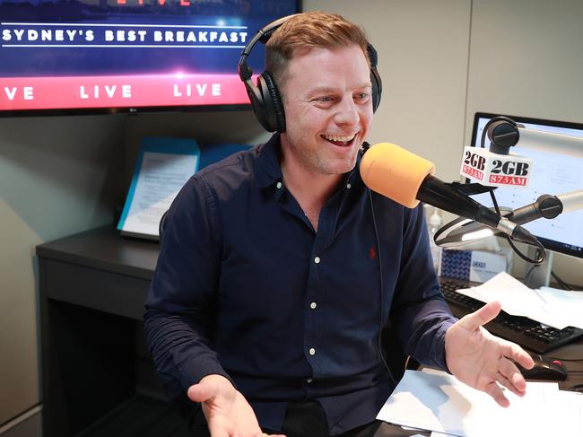 2GB radio host Ben Fordham says too much emphasis is being put on Covid-19, compared to other health issues. Picture: John Feder / The Australian