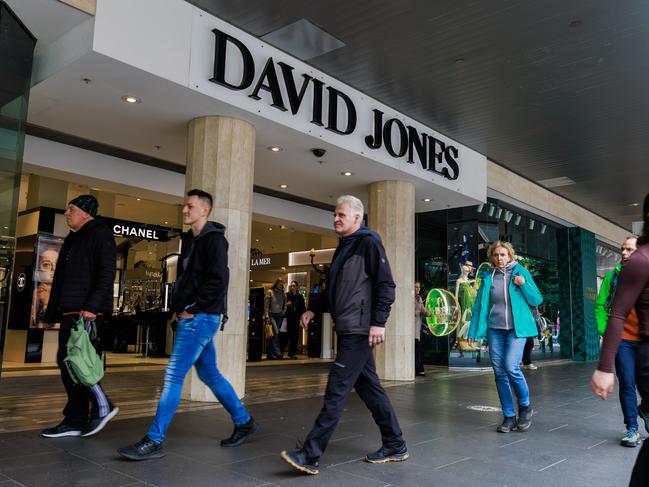 MELBOURNE, AUSTRALIA - NewsWire Photos December 15, 2022: Generic David Jones Bourke Street Mall. Picture: NCA NewsWire / Aaron Francis