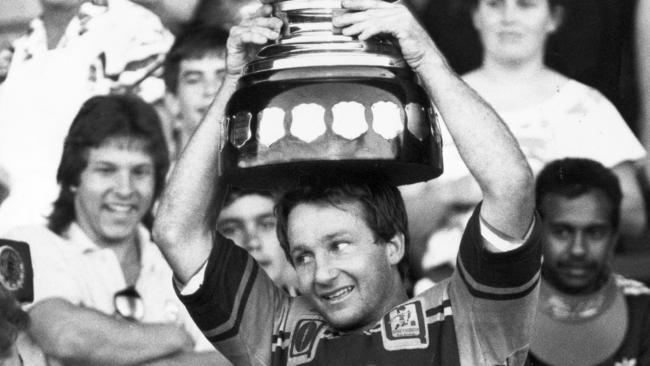 Trevor Bailey with the premiership cup.