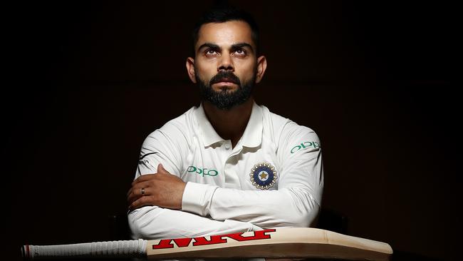 ADELAIDE, AUSTRALIA - DECEMBER 03:  Virat Kohli of India poses during the India Test squad portrait session on December 03, 2018 in Adelaide, Australia. (Photo by Ryan Pierse/Getty Images)