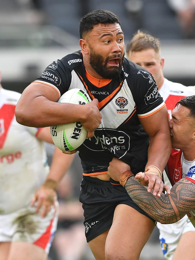 Zane Musgrove has joined the Dragons from Wests Tigers, having had a litany of off-field issues in the past. Picture: NRL Photos