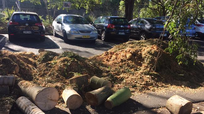 Dumping at Denistone commuter carpark. Picture: Peter Zangari