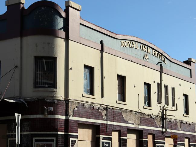 Pictured is the Royal oak Hotel in Parramatta. Its demolition is to make way for the upcoming light rail construction.Picture: Richard