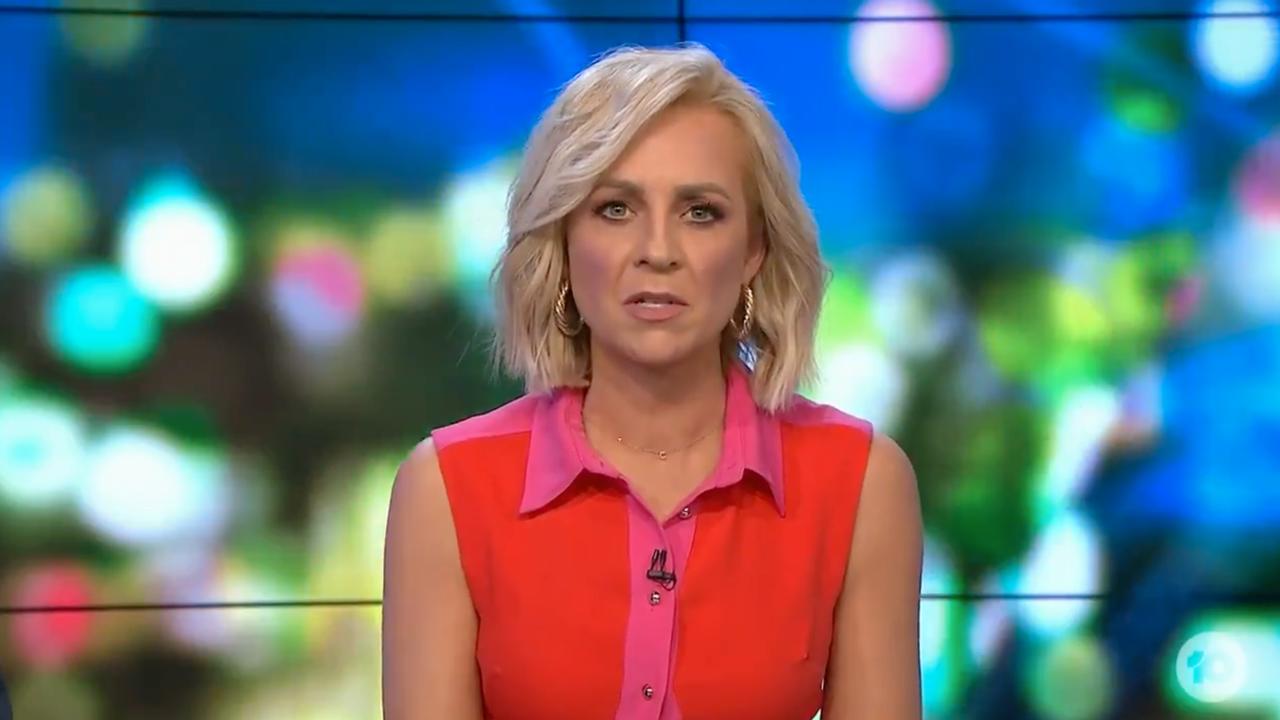 Carrie Bickmore concedes state borders are unlikely to open by Christmas. Picture: Channel 10