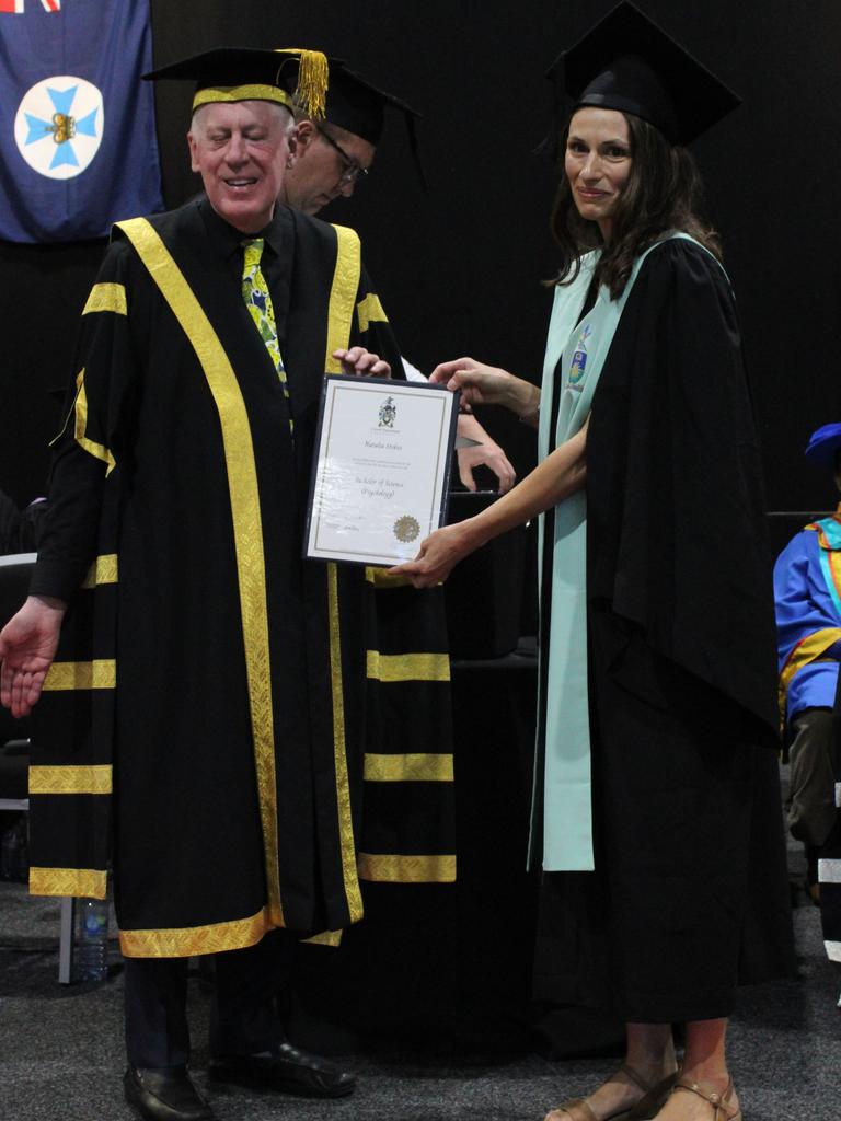 Natalia Stokes graduated with a Bachelor of Science (Psychology) at the CQUniversity graduation ceremony in Bundaberg on December 14, 2023.
