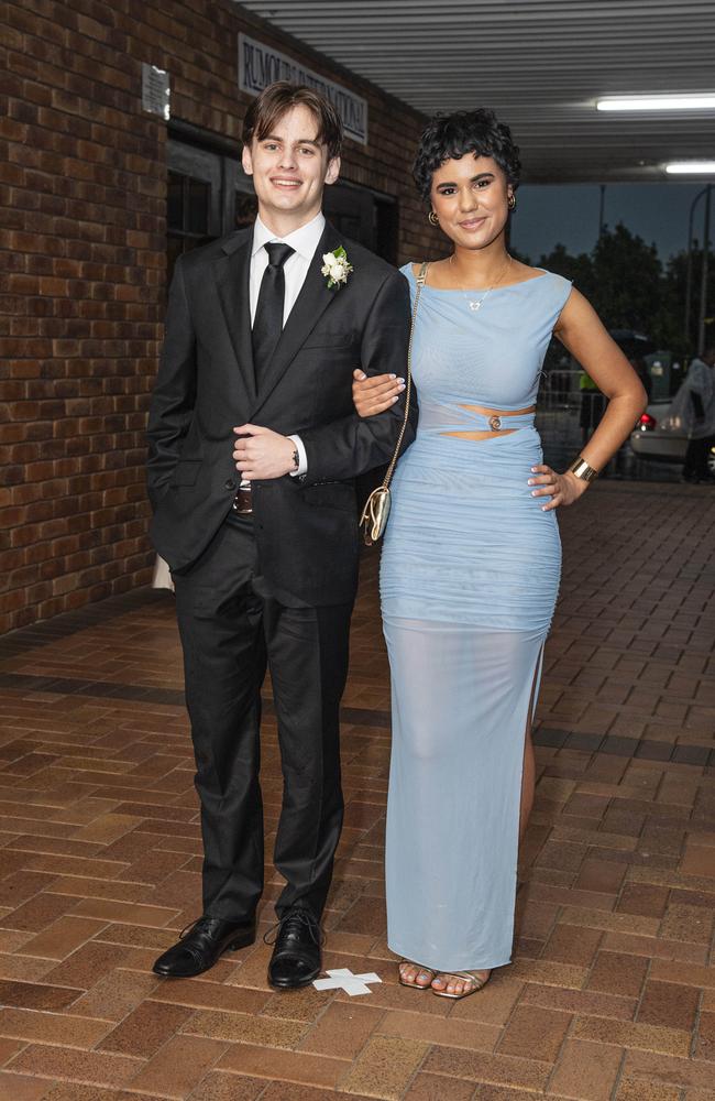 Thomas West and partner Sophie Khan at Toowoomba Grammar School formal at Rumours International, Wednesday, November 13, 2024. Picture: Kevin Farmer